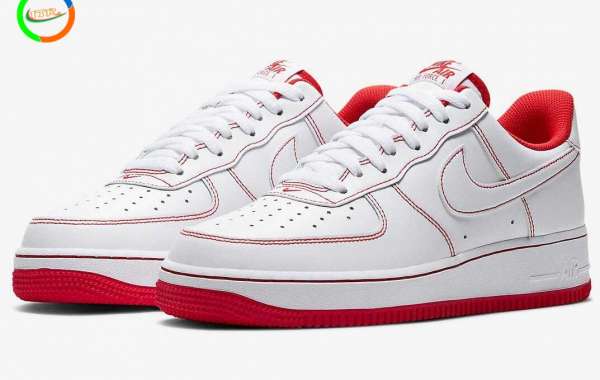 CV1724-100 Nike Air Force 1 Low White University Red for Sale