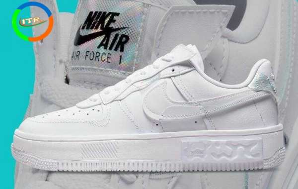 The All White Air Force 1 Fontanka with Iridescent Accents