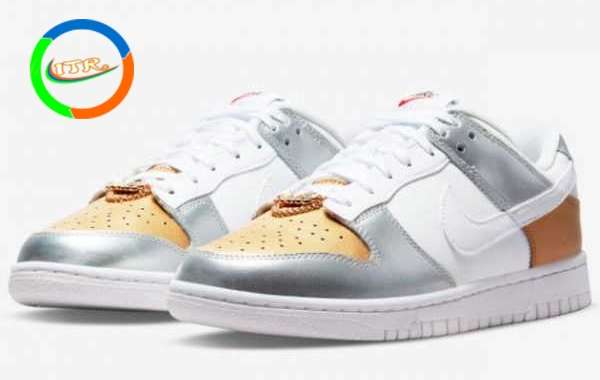 DH4403-700 Nike Dunk Low WMNS “Gold/Silver” Release Information